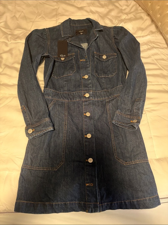 Rails Dresses & Skirts - Rails Dark Blue Denim Button-Front Jacket Dress - XS NWT